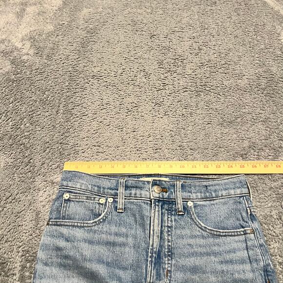 Madewell Jeans Womens 27 Perfect Vintage Distressed Raw Hem High Rise Pants - Picture 9 of 12